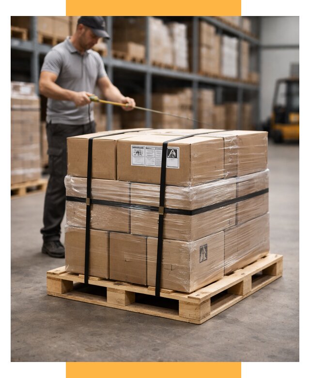 Упаковка и паллетирование грузов от 3621 р. | СетСервис-Ссб