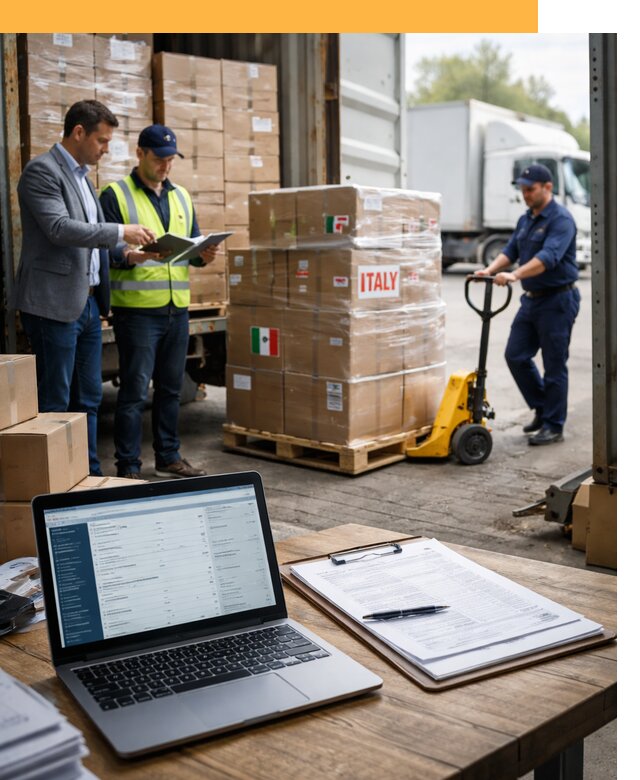 Доставка грузов из Италии: морские и авиаперевозки от 18621